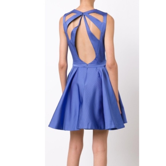 ZAC ZAC Posen Pleated Fit & Flare Dress Jewel Neck Sleeveless Black, Size 12,NEW - Picture 3 of 11